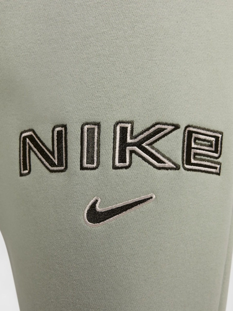 Nike Sage Green Phoenix Fleece Mid-Rise Logo Joggers - Image 9 of 9