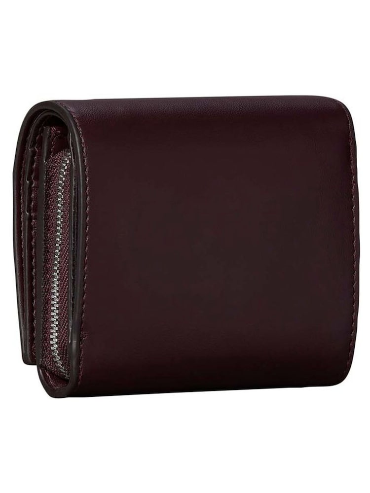 Calvin Klein Red Embossed Monogram Bifold Wallet - Image 2 of 3 Calvin Klein Red Embossed Monogram Bifold Wallet - Image 2 of 3