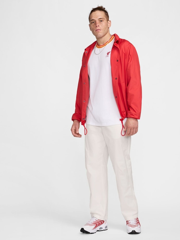 Nike White Liverpool FC Premium Oversized T-Shirt - Image 3 of 6