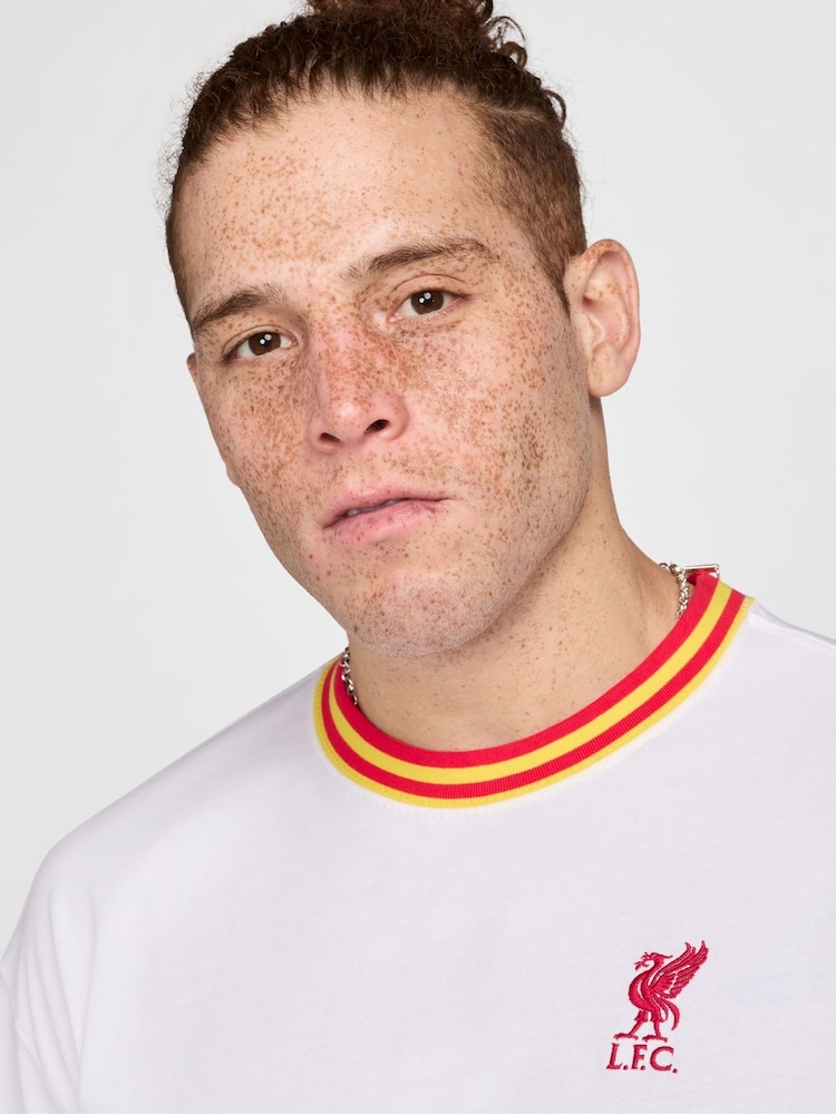 Nike White Liverpool FC Premium Oversized T-Shirt - Image 4 of 6