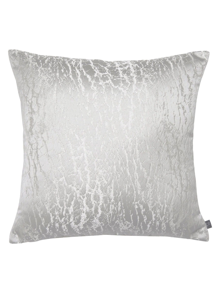 Prestigious Textiles Mist Grey 50 x 50cm Hamlet Feather Filled Cushion - Image 2 of 4