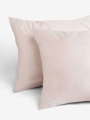 Blush Pink 400 Thread Count 100% Egyptian Cotton Sateen Luxury Duvet Cover and Pillowcase Set - Image 4 of 5