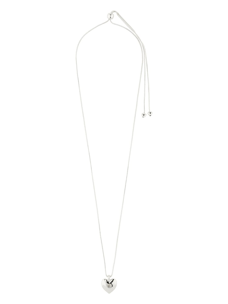 PILGRIM Silver SOPHIA Recycled Heart Necklace Adjustable - Image 1 of 3
