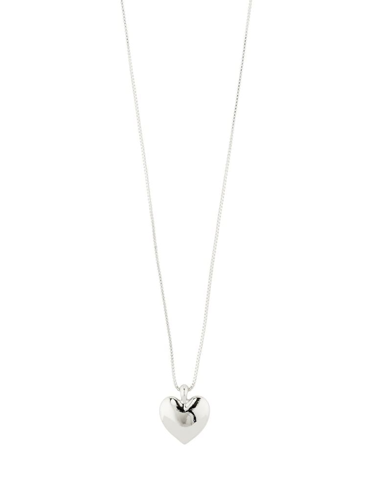 PILGRIM Silver SOPHIA Recycled Heart Necklace Adjustable - Image 2 of 3