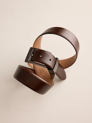Negro/Marrón - Leather Signature Belt Made In Italy 2 Pack - Imagen 4 de 7