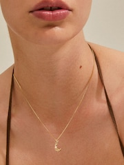PILGRIM Gold REMY Moon Recycled Necklace - Image 5 of 5