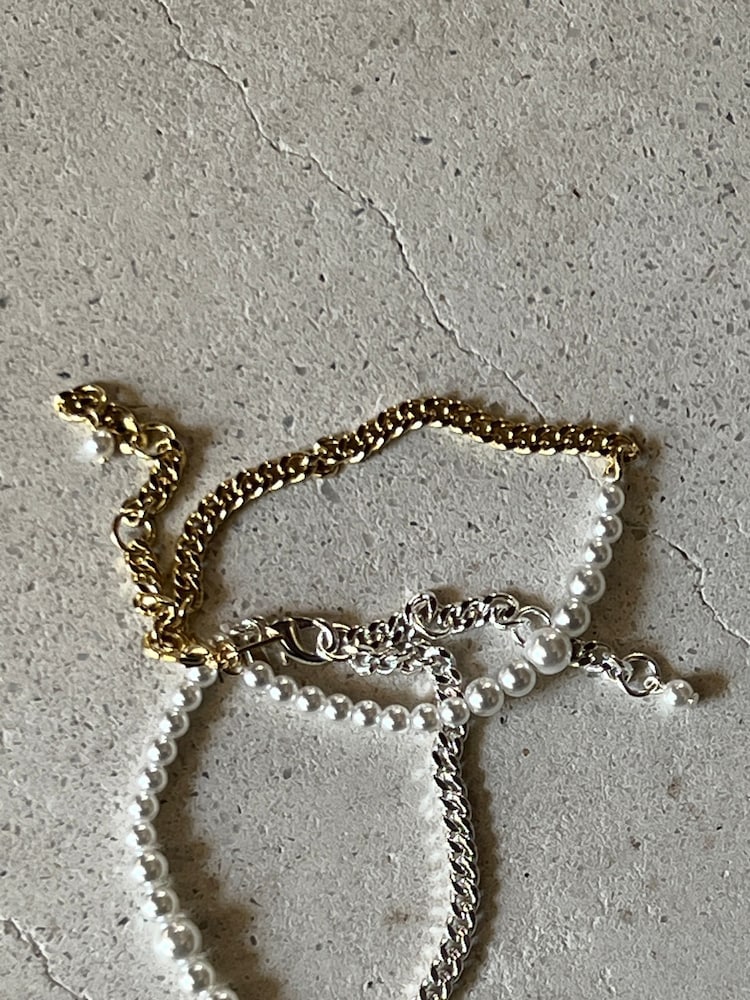 PILGRIM Silver RELANDO Beaded Bracelet with Glass Pearls - Image 1 of 5