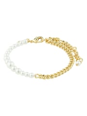 PILGRIM Gold RELANDO Beaded Bracelet with Glass Pearls - Image 1 of 4