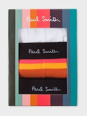 PS Paul Smith Red Artist Stripe Boxers 3 Pack - Image 8 of 8