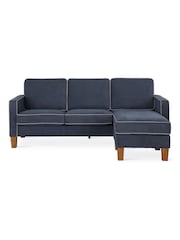 Novogratz Blue Bowen Sectional Sofa - Image 2 of 4