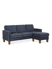 Novogratz Blue Bowen Sectional Sofa - Image 3 of 4