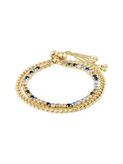PILGRIM Gold REIGN Bracelet, 2-in-1 Set, with Crystals - Image 1 of 4