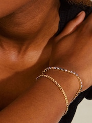PILGRIM Gold REIGN Bracelet, 2-in-1 Set, with Crystals - Image 4 of 4