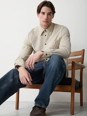 Cămașă cu croială clasică și dungi late PS Paul Smith - Imaginea 2 din 5