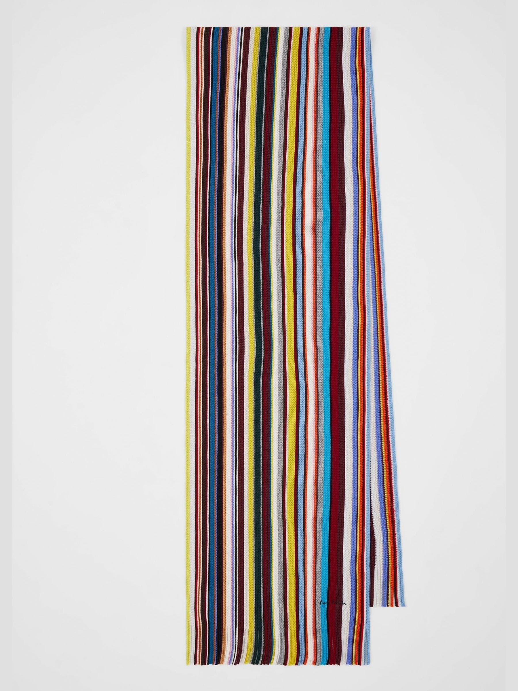 Ps Paul Smith Men's Red Paul Smith Wool Scarf - Image 1