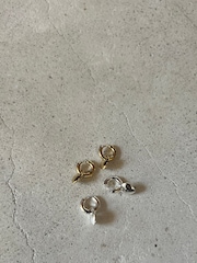 PILGRIM Gold SOPHIA Heart Hoops - Image 2 of 4