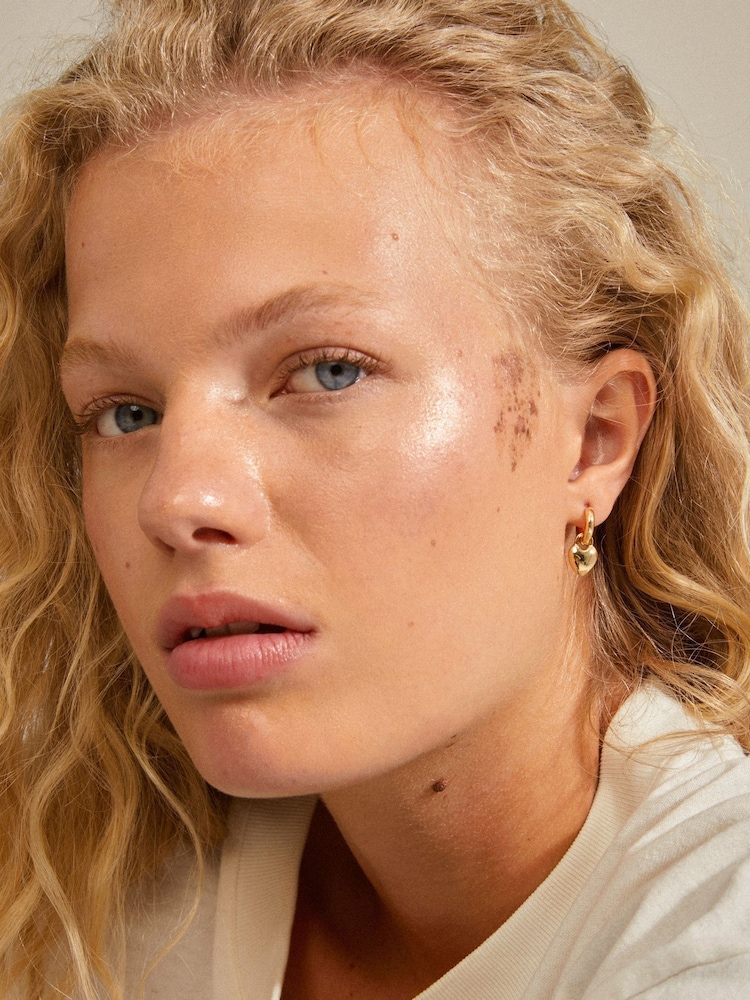 PILGRIM Gold SOPHIA Heart Hoops - Image 4 of 4
