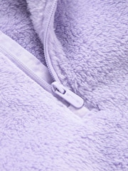 Animal Purple Teddy Kids Half-Zip Fleece - Image 4 of 5