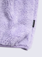 Animal Purple Teddy Kids Half-Zip Fleece - Image 5 of 5