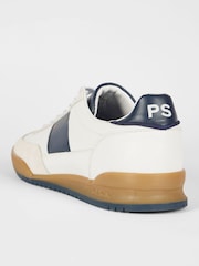 PS Paul Smith White Dover Side Panel Leather Trainers - Image 3 of 5