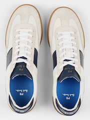 PS Paul Smith White Dover Side Panel Leather Trainers - Image 4 of 5