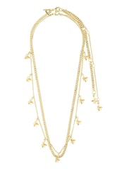 Gold - PILGRIM RIKO Halsketten 2-in-1-Set mit Floral-Anhängern - Bild 1 von 4