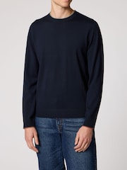 PS Paul Smith Blue Crew Neck Knit Jumper - Image 1 of 3