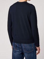 PS Paul Smith Blue Crew Neck Knit Jumper - Image 2 of 3