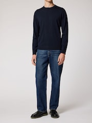 PS Paul Smith Blue Crew Neck Knit Jumper - Image 3 of 3