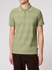 Polo Paul Smith coupe classique à rayures et col zippé - Image 1 sur 3