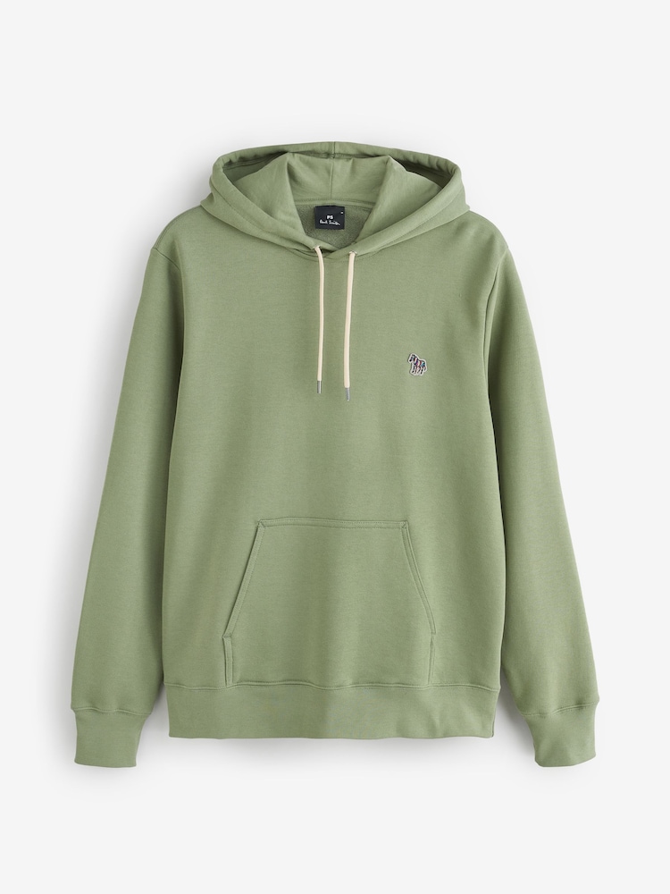 PS Paul Smith Green Cotton Zebra Logo Hoodie - Image 5 of 5 PS Paul Smith Green Cotton Zebra Logo Hoodie - Image 5 of 5