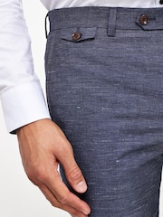 Slim Fit Joules Wool/Linen Suit: Trousers - Image 1 of 2