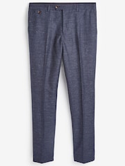 Slim Fit Joules Wool/Linen Suit: Trousers - Image 2 of 2