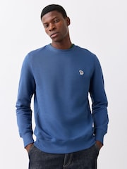 Paul Smith Blue Zebra Logo Crew Neck Sweatshirt - Image 1 of 5