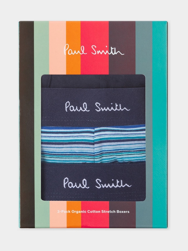 PS Paul Smith Blue Boxers 3 Pack - Image 7 of 7