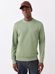 Paul Smith Green Zebra Logo Crew Neck Sweatshirt - Image 1 of 5