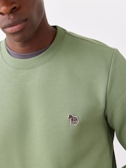 Paul Smith Green Zebra Logo Crew Neck Sweatshirt - Image 4 of 5