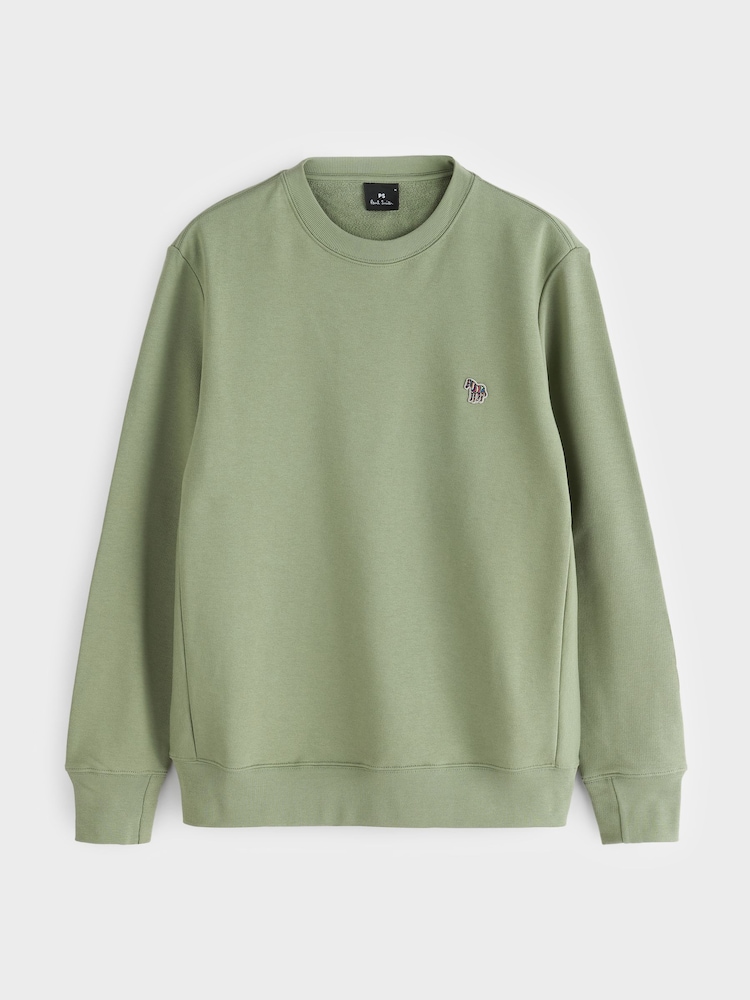 Paul Smith Green Zebra Logo Crew Neck Sweatshirt - Image 5 of 5 Paul Smith Green Zebra Logo Crew Neck Sweatshirt - Image 5 of 5