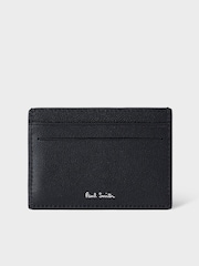PS Paul Smith Black Zebra Logo Leather Card Holder - Image 2 of 5