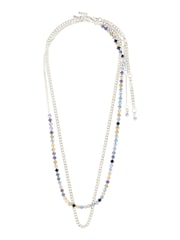 PILGRIM Silver REIGN Necklaces 2-in-1 Set, 1 with Crystals - Image 1 of 4