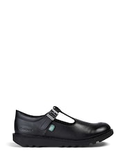 Kickers Black Leather Youth Leather Shoes - Image 2 of 8