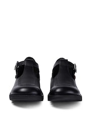 Kickers Black Leather Youth Leather Shoes - Image 4 of 8