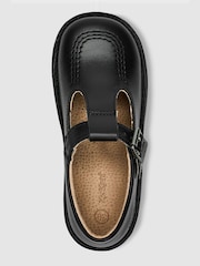 Kickers Black Leather Youth Leather Shoes - Image 7 of 8
