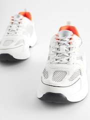 White/Colour Forever Comfort® Chunky Sole Lace Up Trainers - Image 5 of 6
