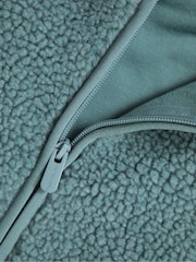 Animal Green Cley Hooded Borg Jacket - Image 4 of 6