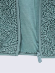 Animal Green Cley Hooded Borg Jacket - Image 6 of 6