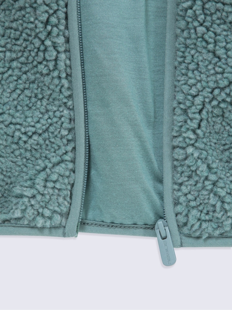 Animal Green Cley Hooded Borg Jacket - Image 6 of 6 Animal Green Cley Hooded Borg Jacket - Image 6 of 6