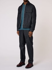 PS Paul Smith Blue Crew Neck Cable Knit Jumper - Image 3 of 8