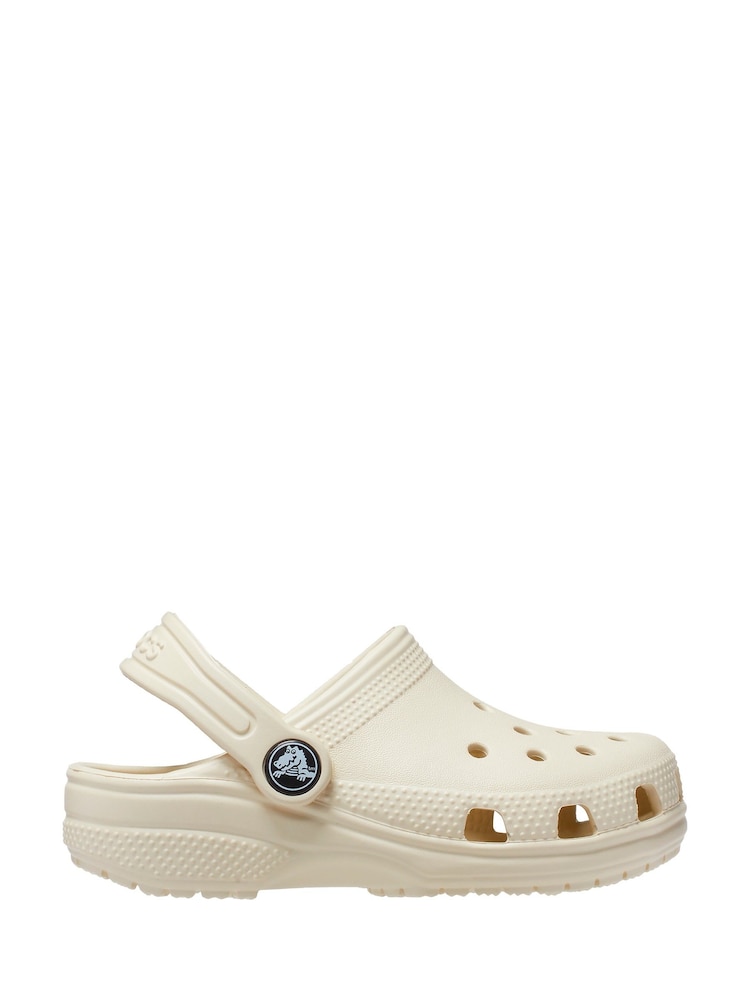 Crocs Cream Classic Toddler Unisex Clogs - Image 1 of 5