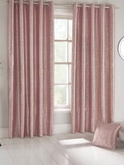 Enhanced Living Pink Halo Ready Made Thermal Eyelet Blackout Eyelet Blackout/Thermal Curtains - Image 1 of 5